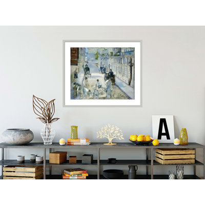 The Rue Mosnier With Workmen by Framed Giclee Print