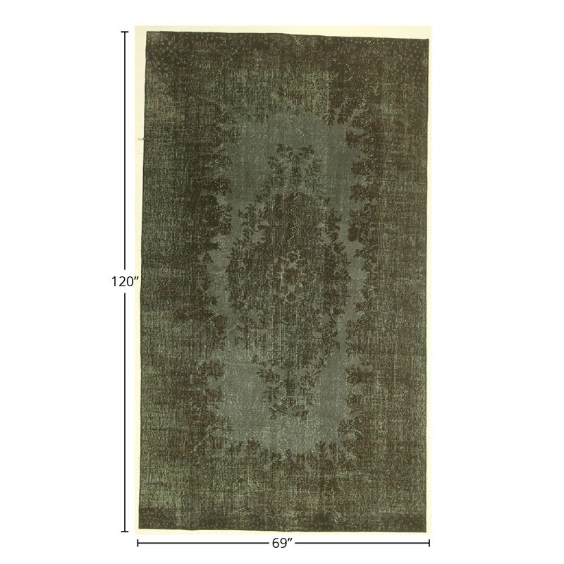Handmade Cotton and Wool Abstract Area Rug