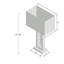 Abat-jour rectangulaire en nickel-1938980807