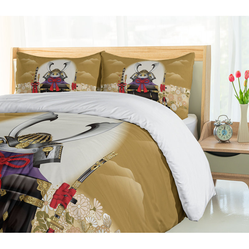 Eclectic Polyester Duvet Cover, Queen Duvet Cover + 2 Pillow Sham