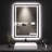 24X32 LED bathroom mirror with light, anti-fog, dimmable, backlight + front light