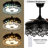 Modern 42" Ceiling Fan With Led Light & Remote Control, Bluetooth Speaker, 3 Speeds, Timer