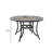 Ashim 48 inch W Aluminum Ceramic Tile Top Round Dining Table with Umbrella Hole