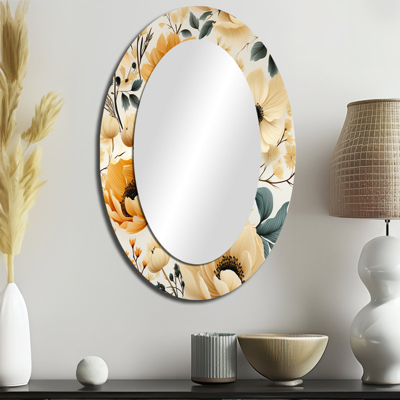 Soleia - Traditional Oval Wall Mirror, 36" H x 24" W