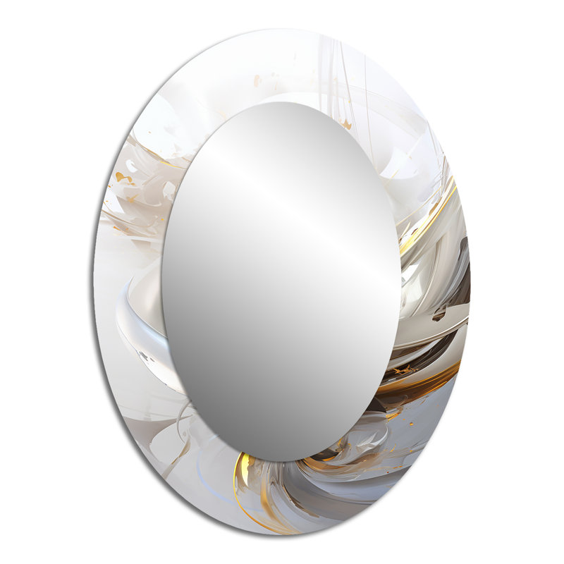 Miroir mural ovale Fractal, 40 po x 30 po
