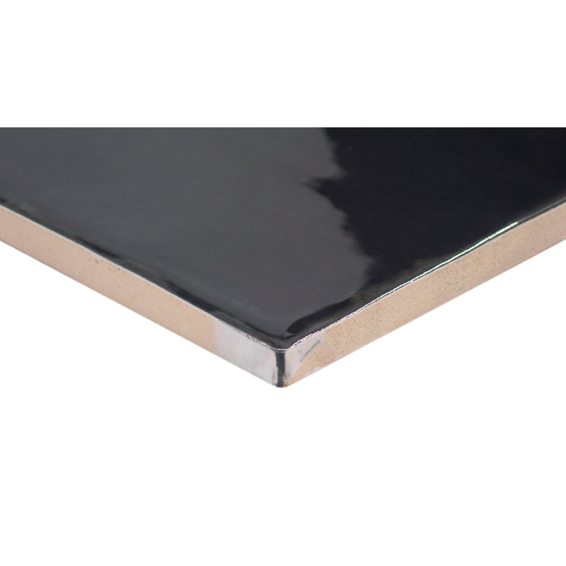 Antigo 5 In. X 5 In. Glossy Ceramic Wall Tile (12.1 Sq. Ft./Case), Jet, 5" x 5"