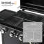 Dakota Fields 4 - Burner Infrared 18000 BTU BTU Gas and Charcoal Grill with Side Burner and Cabinet