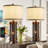 Modern Transitional Table Lamp Set of 2 with Dual USB Ports & Night Light Mode – Fabric Shade Bedside Lamps for Bedroom, Living Room or Desk