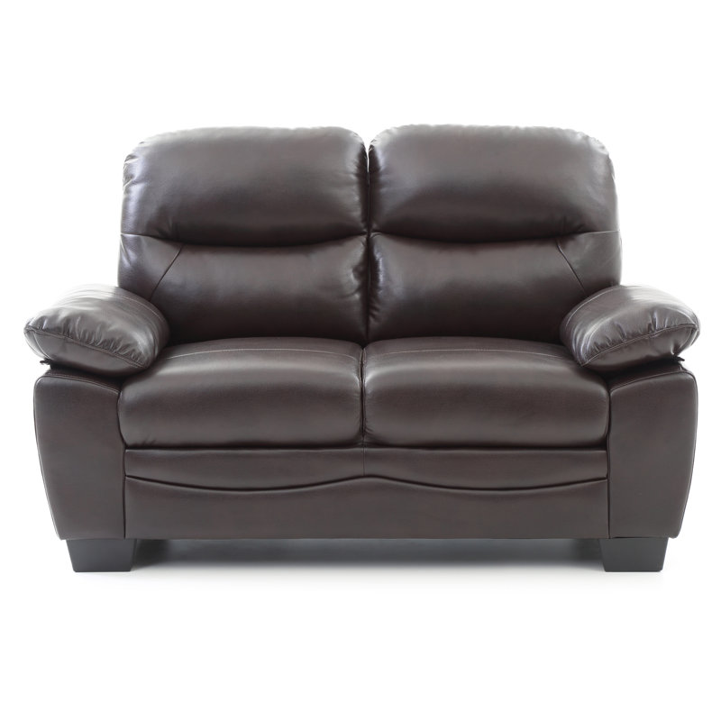 Marta 59in Loveseat, Dark Brown, Dark Brown
