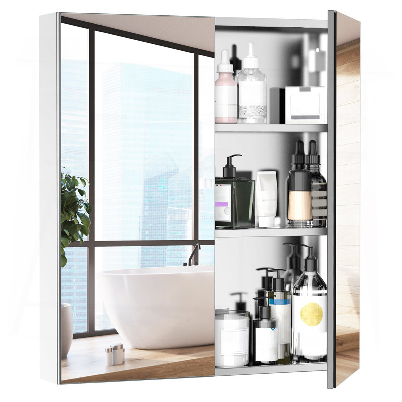 Armoire de salle de bain murale pour rangement organisé
