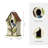 Strader Distressed Solid Wood Cottage Decorative Outdoor Garden Birdhouse with 3D Tree-1021354280