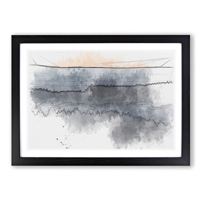 Forest in Bandon Oregon - Picture Frame Graphic Art Print, Black Framed, 36cm H x 48cm W x 2cm D