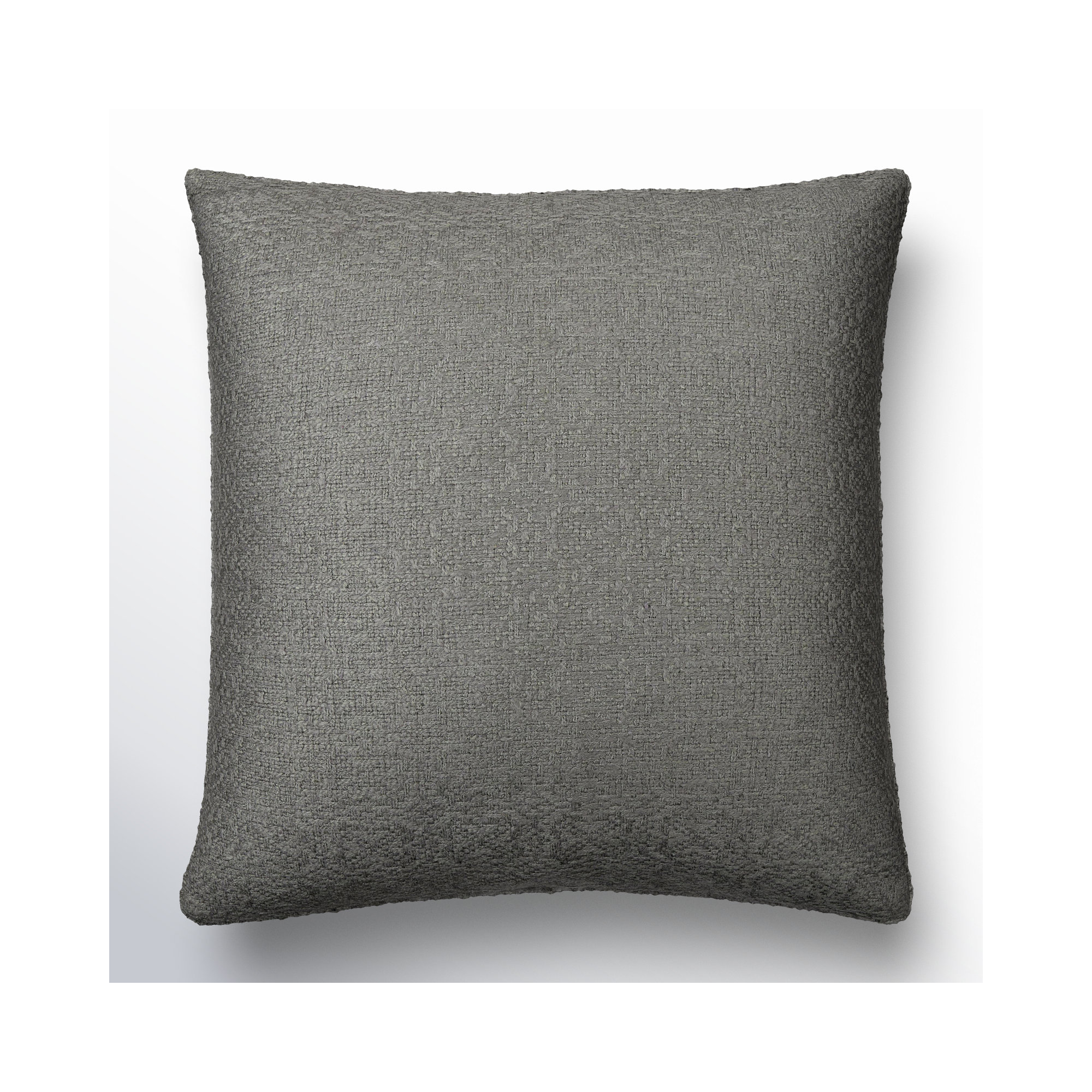 Alcona Throw Pillow, Gray, Down, 18"H x 18"W