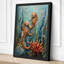 Golden Seahorses Coastal - Wrapped Canvas-828564005-828564000