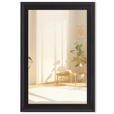 Black Wall Mirror for Bathroom,Rectangle Rustic 20 x 30 inch Hanging Vanity Mirrors for Living Room,Bedroom,Entryway