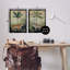 «Tiger Cheetah Jungle Forest», ensemble de 2 toiles flottantes encadrées par Julia Purinton-1513123321-1513123322