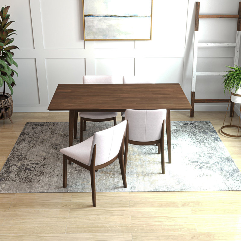Pissouri 4 - Person Solid Wood Solid Wood Top Four Leg Dining Set