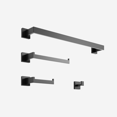Stainless Steel Wall-Mounted 4-piece bathroom hardware set
