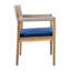 Ensemble de salle à manger ergonomique pour l'extérieur en bois d'acacia de style européen