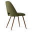 Ensemble de 2 chaises de salle à manger avec dossier ajouré vert olive-2106379098-2106379100