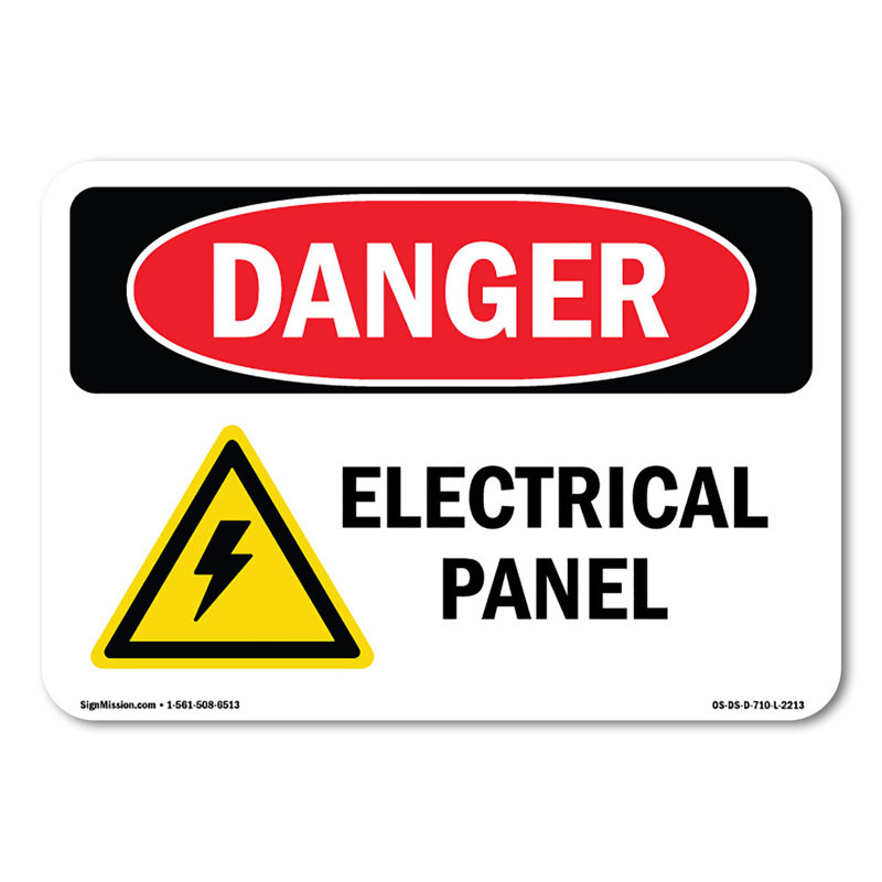 Electrical Panel Decal 14" X 10"