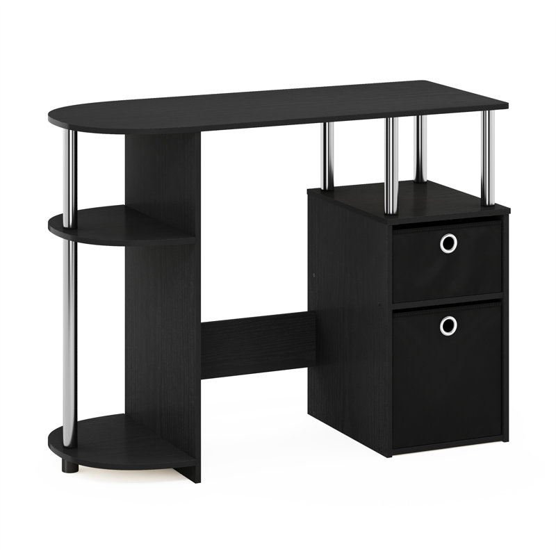Bureau péninsule Lansing, Americano / acier inoxydable / noir