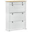 9 Pair Solid Wood Shoe Storage Cabinet