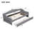 Upholstered Daybed With LED Belt And 2 Drawers-1891724735