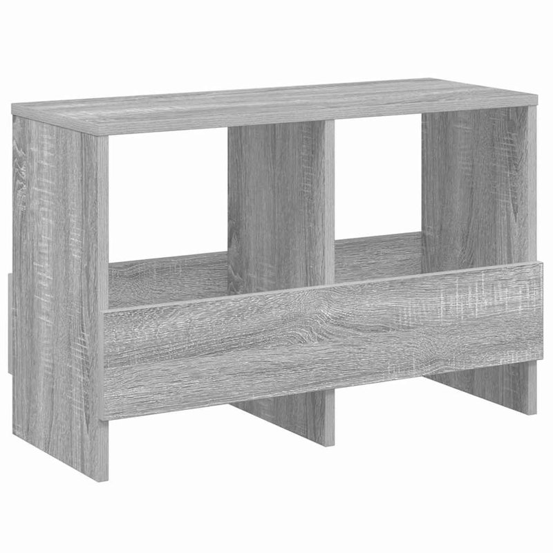 Wood Free Standing Magazine Rack, Light Grey