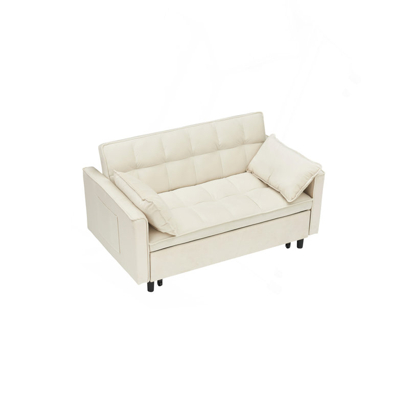 Canapé moderne en velours, Beige