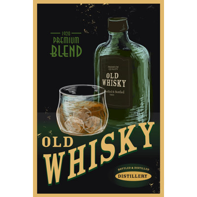 «Old Fashioned Whiskey», publicité sur toile tendue