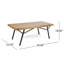 Causeuse d'extérieur industrielle avec table basse