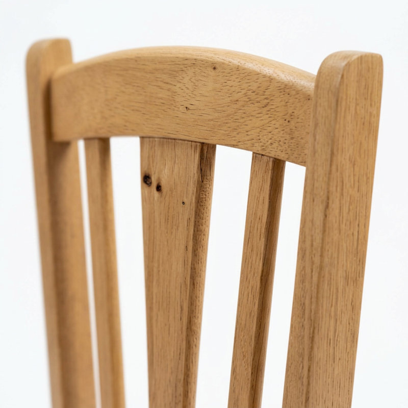 Ensemble de salle à manger moderne 5 pièces en chêne massif asiatique, composé d'une table carrée et de 4 chaises de cuisine.