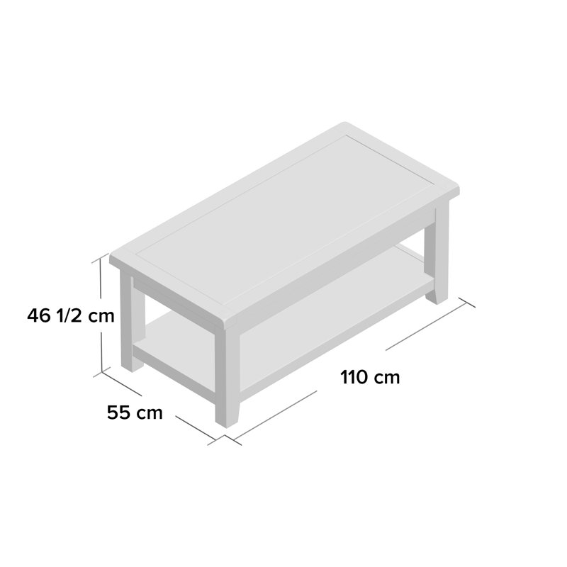 Melbourne Four Leg Coffee Table with Storage