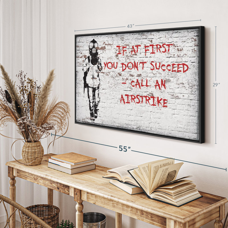 «Call An Airstrike, reproduction sur toile», H 29 po x l 43 po