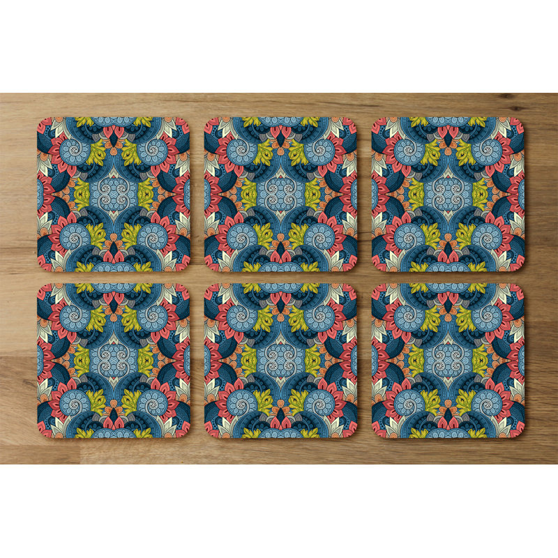 Square 6 Piece Coaster Set