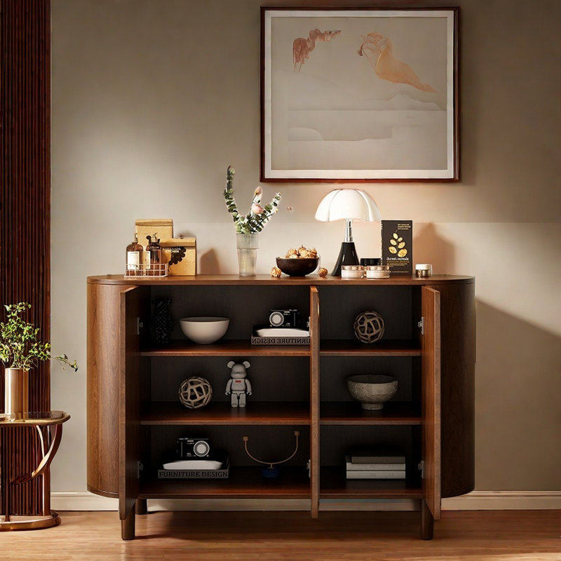 Buffets rétro en bois manufacturé polyvalent