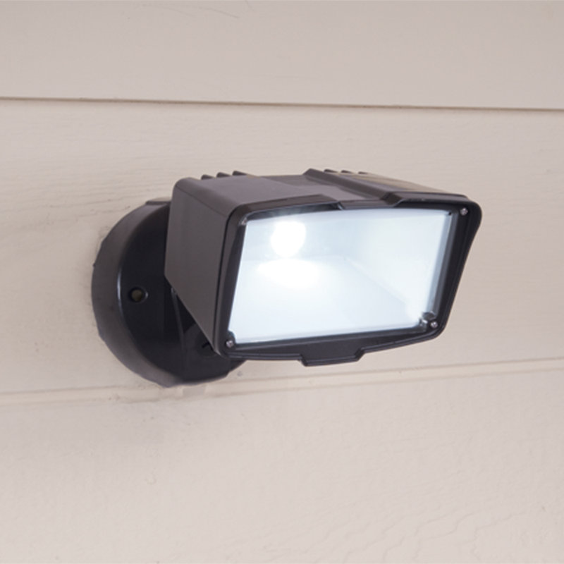 Projecteur extérieur de sécurité à grande tête à DEL, Bronze