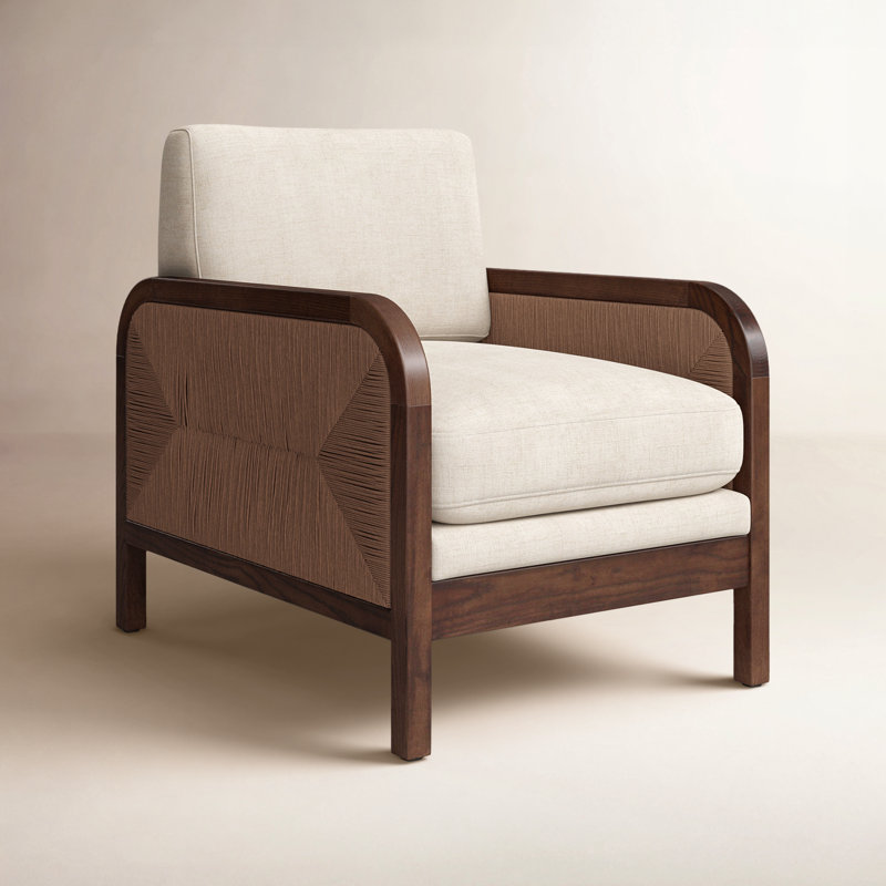 Crema Upholstered Armchair