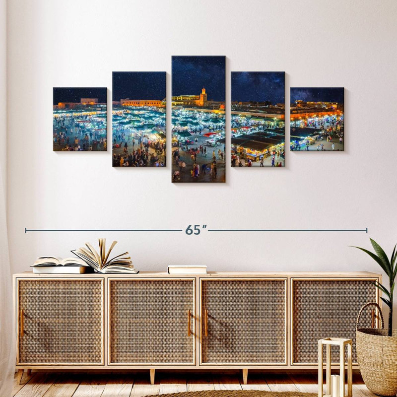 Marrakesh Morocco Skyline, 24" H x 55" W