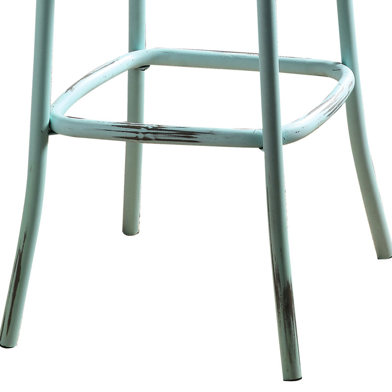Antique Oak Bar Stool With Cross Back - Vintage Charm For Kitchen Counter, Seat, Wood And Metal Combination, 43.5" High Design Base, Seat , Color, Tall, 18.5" Wide, 20.5" Deep