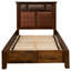Lit tapissier avec système de rails double Fireside Lodge Barnwood-1555306272