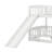 Twin Over Twin Bunk Bed With Fence,Ladder And Slide-385059974