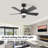 5 Blade Smart Ceiling Fan With Light, Remote Control, Reversible Dc Motor, Dual Finish Blades-1496685619