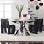 Crazy Cut Counter Height Pedestal Dining Table