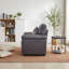 Fauteuil d'appoint 36,8 po avec coussin géométrique complémentaire Leathaire-120187042