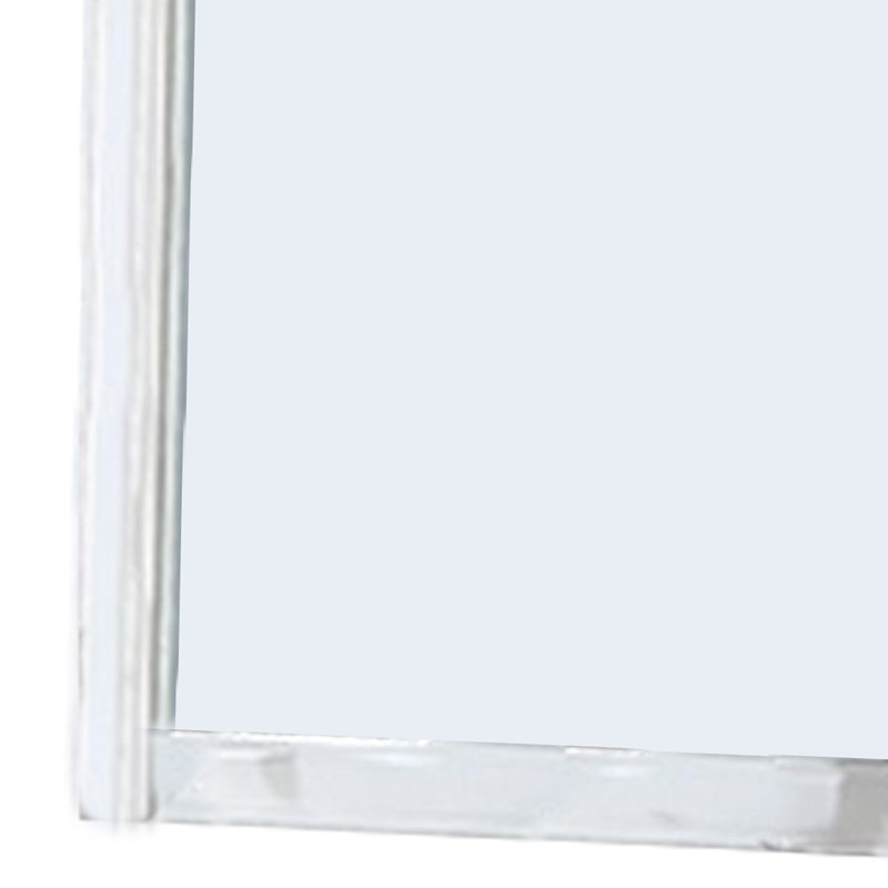 Miroir biseauté pour commode, Blanc
