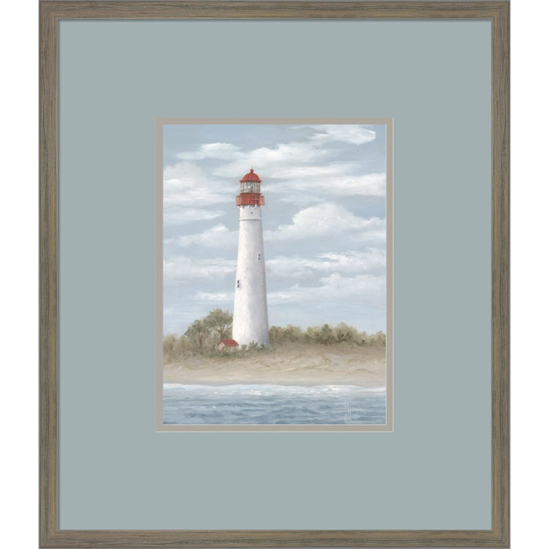 «Cape May Light» par Georgia Janisse, art mural encadré