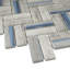 Carreau de mosaïque en porcelaine pour mur et plancher 1 po x 3 po Supreme Tile-49137547