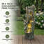 La fontaine en cascade pour les jardins extérieurs et les cours extérieures comprend des lumières DEL écoénergétiques et une installation facile pour une détente instantanée